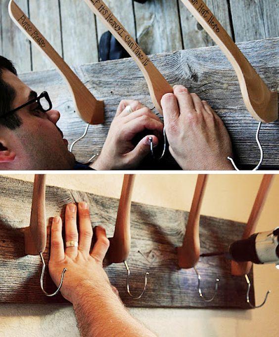 50 Оригинальных вешалок в интерьере